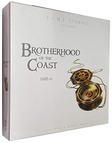 Space Cowboys TIME Stories Brotherhood of The Coast Expansion - Set Sail on a High-Seas Adventure! Cooperative Strategy Game for Kids & Adults, Ages 12+, 2-4 Players, 60 Min Playtime, Made