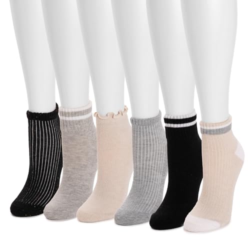Image of MUK LUKS Women's 6 Pack Dream Mini Crew Sock