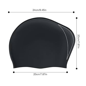 Kids Swimming Caps | Cute Waterproof Bathing Hats For Boys & Girls - Long Hair, Toddler, Teens From One-piece Suits - Price 7.64