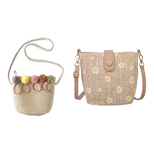 Sac en paille pour fille mini format léger qui ne glisse pas de l'épaule