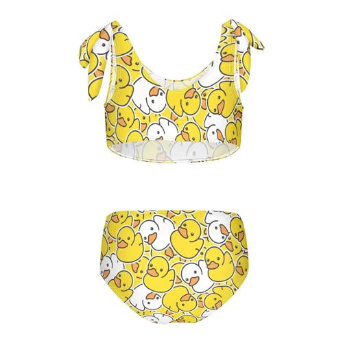 Girls Swimsuit Two Piece Swimwear Duck Rubber Bikini Set Beach Sport Bathing Suit for Girls 3-12T2