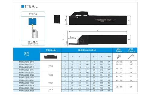 Portaherramientas para torno TTER2525 sin inserto miniatura 6