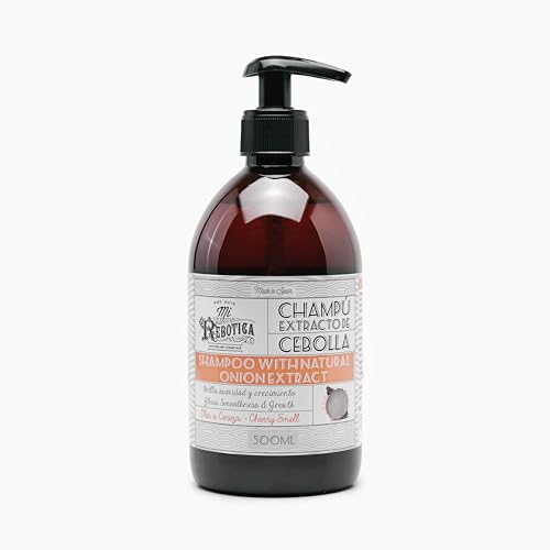 Mi Rebotica - Champú Original TOP-1 Cabellos Normales o Grasos con Extracto de Cebolla Olor a Cereza, Antienvejecimiento y Antioxidante, Fortalece y Estimula el Crecimiento del Cabello (500 ml)
