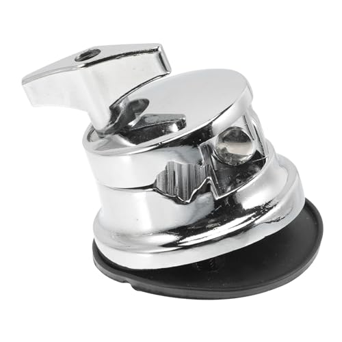 Wakauto 3pcs Zinc Alloy Drum Leg Base Replacement Parts for Tom Drum Easy to Install Compatible for Percussion Instruments