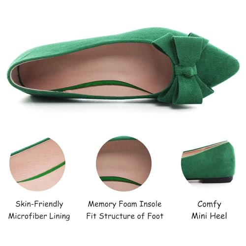 Image of SAILING LU Women's Bow-Knot Pointed Toe Ballet Flats