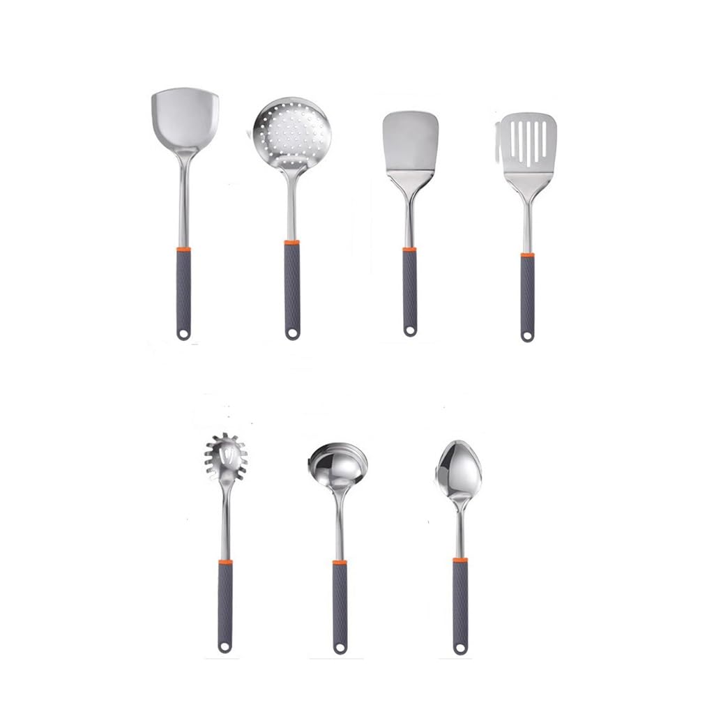 PNAWLLCF Mango De Acero Inoxidable, Espátula, Cucharón De Sopa, Embudo, Cuchara For Helado, Abridor De Botellas, Juego De Utensilios De Cocina De Tamaño