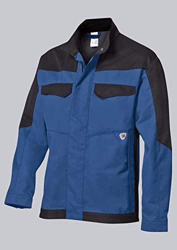 BP 2432-820-1332-64/66n Arbeitsjacke, Stehkragen, verdeckter Reißverschluss und Druckknopfband, 320,00 g/m², königsblau/schwarz, 64/66n