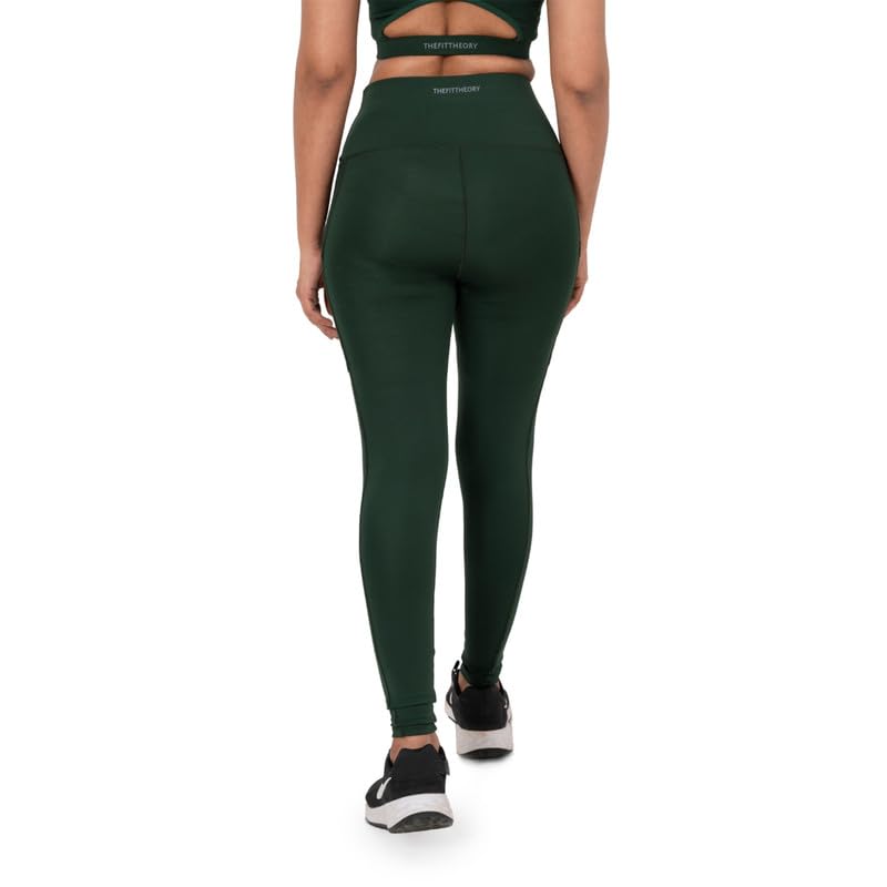 Image of High Waisted Leggings for Women with Side Pockets, Squat-proof, Gym Legging, Bottom Sportswear for Girls & Women, Medium Compression, Stretchable Tight with Premium Fabric