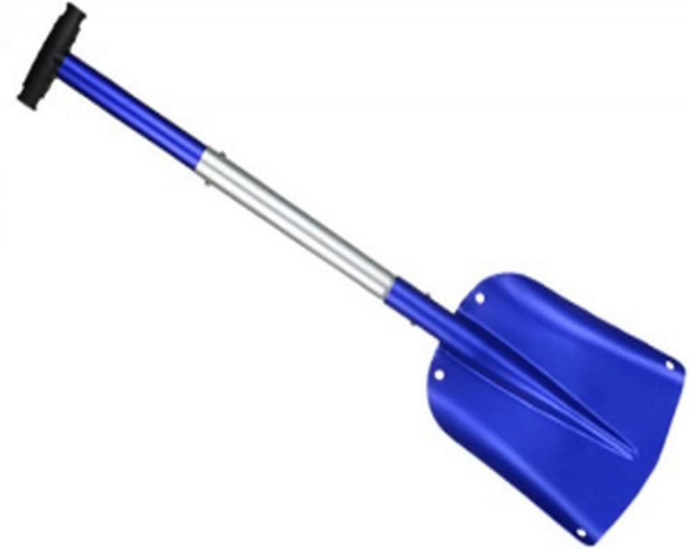 Klappspaten multifunktional,klappspaten Auto Schnee,Schaufel Klappschaufe aus Carbonstahl, Einfach Tragbar,für Camping, Wandern, Rucksackreisen-Blue