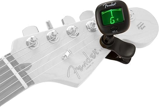 FenderMusical FT-1 Professional Clip-On Chromatic Tuner, Green Display