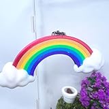 Daerky Jumping Spider Hidden Rainbow Bridge, Magnetic Jumping Spider Cloud Rainbow Platform, 3D Printed Spider Climbing Fence Accessories, Suitable for All Kinds of Small Insect Habitats (Large)
