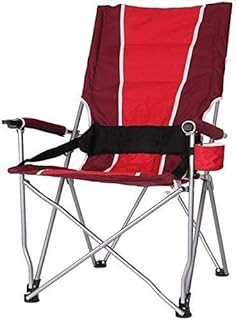 Cadeiras de jardim espreguiçadeira dobrável pátio cadeiras reclináveis assento dobrável leve portátil dobrável campismo pesca ao ar livre assento de viagem cadeira de campismo (cor: Red) beautiful scenery