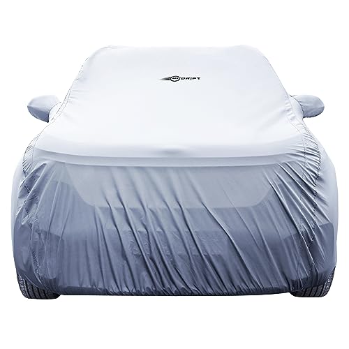 Image of NEODRIFT 'SilverTech' Car Cover for Mahindra Scorpio-N (100% Water-Resistant, All Weather Protection, Tailored Fit, Precision-Fit & Breathable Fabric) (Colour: Silver)