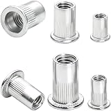 20 Stück Nietmuttern M3 Aluminium Flachkopf Hülsenmutter Gewindenieten Nut
