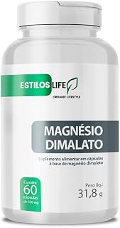 Suplemento Alimentar Em Capsulas Magnésio Dimalato 260mg 60 Capsulas