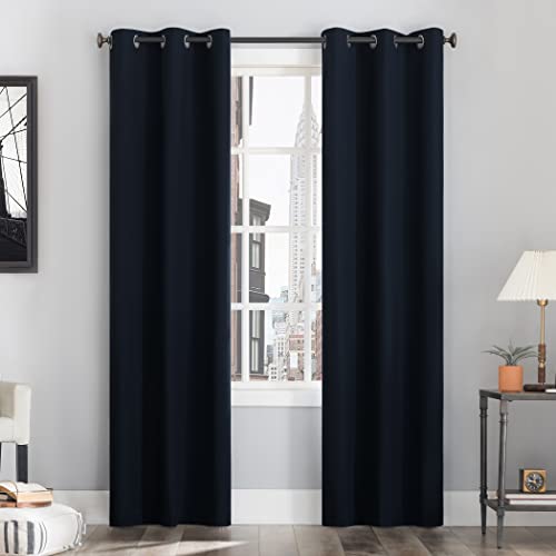 Sun Zero Cyrus Thermal 100% Blackout Grommet Curtain Panel Pair