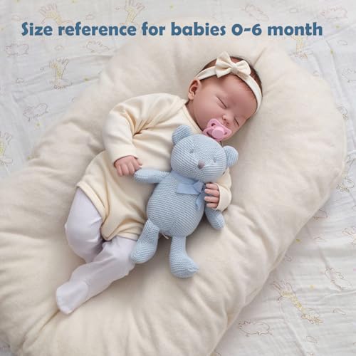 Peluche Paresseux FLUFFYFUN Doudou Jouet bébé Sloth Gris Ours Bleu