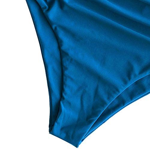 Image of ZAFUL Women High Waisted Bikini Bottoms Ruched Swimsuit Bottom Tummy Control Bathing Suit Bottoms