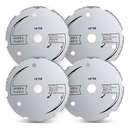 4Pcs 3-inch Bore Carbide Circular Saws Compatible with Dremel SM500 Saw Max