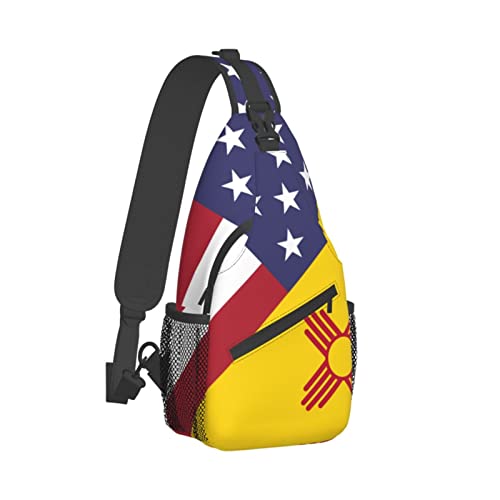 Mochila tipo bandolera unisex negra miniatura 3