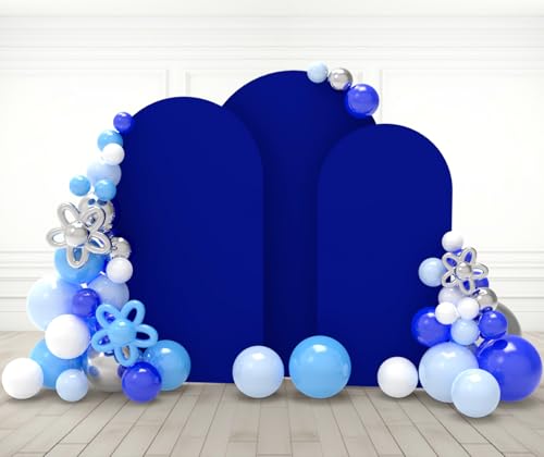 Cobertor de arco Babenest azul real para bodas set 3 miniatura 1