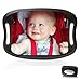 Baby Car Mirror con telecomando luce LED morbido acrilico, Specchietto auto per bambino LUCE A LED -progettati per il fissaggio | Regolabile a 360°