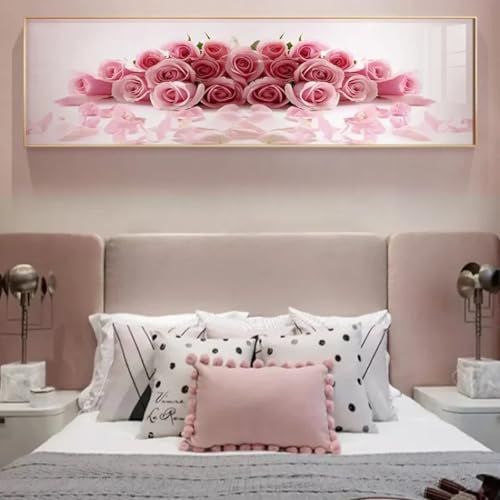 Impression sur toile salon Rompre la monotonie murale rose cygne