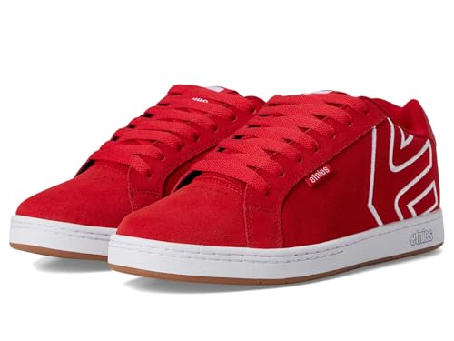 etnies Fader, Skate Shoe Unisex Adulto, Red/White/Gum, 41.5 EU