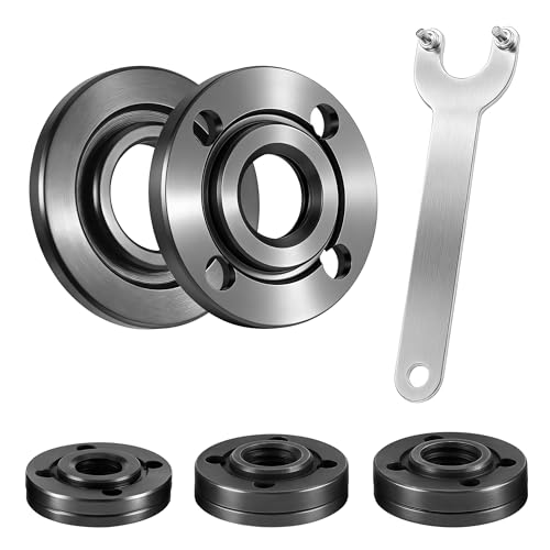 7 Piezas kit Brida Exterior y Interior de Amoladora Angular,Accesorios para Amoladoras Angulares para Discos de Corte y Discos de Pulido