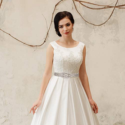 yanstar Handmade Wedding Belt with Rhinestone Crystal Bridal Belt for Wedding Dress2