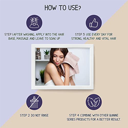 Forte stimolante per capelli dell'acqua chinina