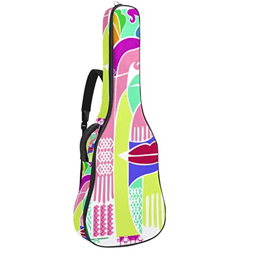 Housse de transport étanche pour guitare avec bandoulière réglable Motif abstrait, Multicolore 04, 42.9×16.9×4.7 in… - Les Beatles, Paul McCartney, John Lennon, RIngo Starr, George Harrison Housse de transport étanche pour guitare avec bandoulière réglable Motif abstrait, Multicolore 04, 42.9x16.9x4.7 in…