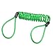 M METERXITY Disc Lock Security Steel Cable - Plastic Coated Spring Reminder Wire Anti-Theft Rope, Apply to Outdoors Protection (3.5mmx1.2m, Green)