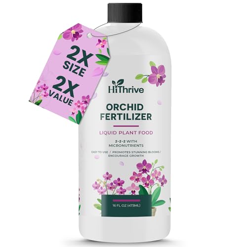 16oz Orchid Fertilizer - Makes 32 Gallons of Orchid Food Indoor Plant Fertilizer for Orchids Indoors & Outdoors Indoor Plant Food with Micronutrients for Vibrant Blooms and Strong Roots