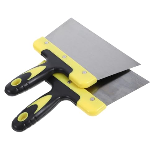 COLLBATH 2pc Set Droppings Brush Bird Poop Cleaner for Bird Cage Stainless Steel Scraper