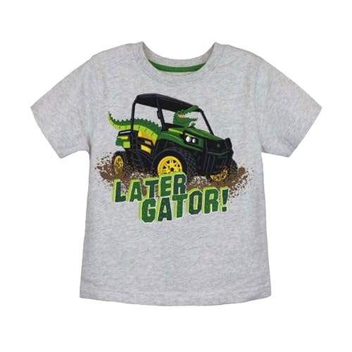 John Deere Gray Short Sleeve Later Gator T-Shirt Sizes 2T 3T 4T