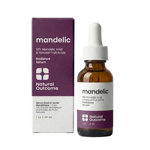 Mandelic Acid Serum 10% | Anti-Aging AHA Facial with Hyaluronic Acid | Targets Fine Lines, Dark...