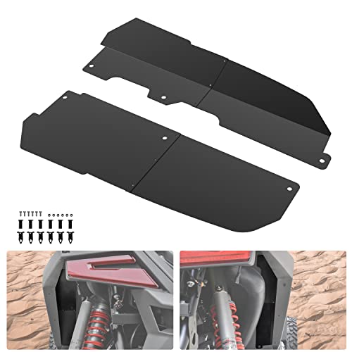 Image of SAUTVS Steel Rear Wheel Well Block Offs for RZR PRO R 2022 2023 2024, Combined Black Inner Splash Fender Guard Rear Mudguard Frame Guard for Polaris RZR PRO R 2022 2023 2024 Accessories (2PCS)