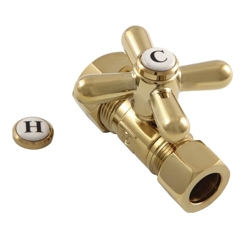 Product Image of the Kingston CC44452X Straight Shut-Off Valve, Polished Brass