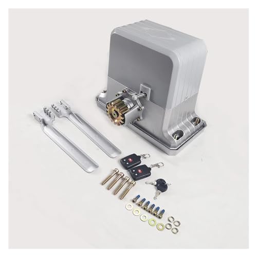 Kit de Apertura de Puerta, Abridor de puerta corrediza automático, abridor de puerta corrediza con Motor de 1800Kg de alta resistencia con mando a distancia