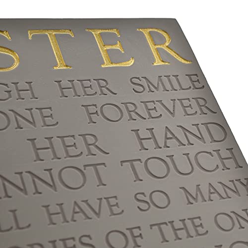 Grey Square Memorial Plaque by Thoughts of You - Sister - Image 3
