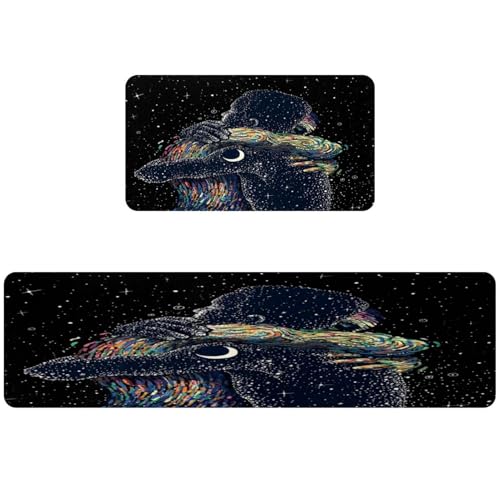 Tapete de cocina de noche estrellada ideal para pasillo y cuarto de lavado 2