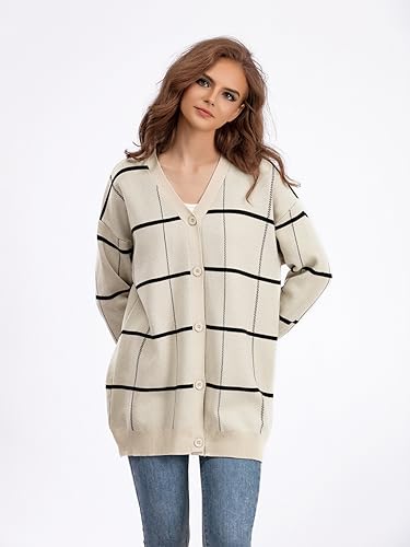 Image of JASCLS Women's Trendy Summer Long Sleeve Open Front Sweater Cardigans for Women