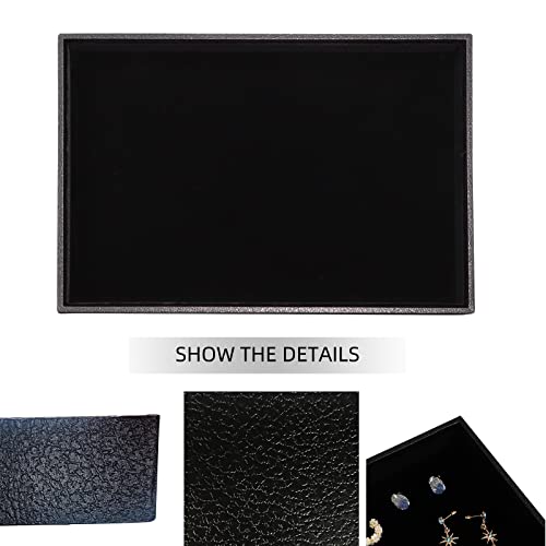 Image of Wudygirl Jewelry Tray Jewelry Organizer Bracelet Watch Storage Earrings Holder Organizer Showcase Stackable Tray for Drawers