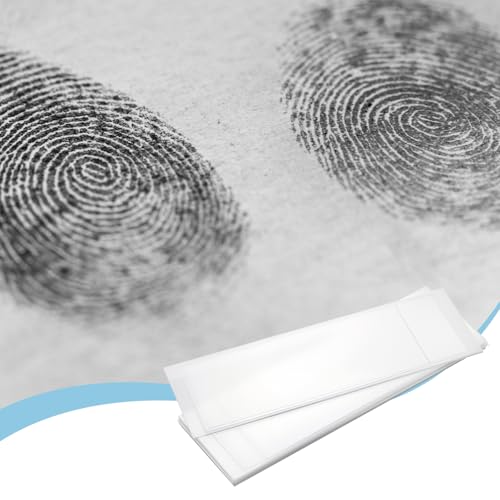 Image of Marspark 200 Pcs Fingerprint Lifting Pads Fingerprint Lifting Tape Finger Print Forensic Science Kit Clear for Forensic Most Occupations
