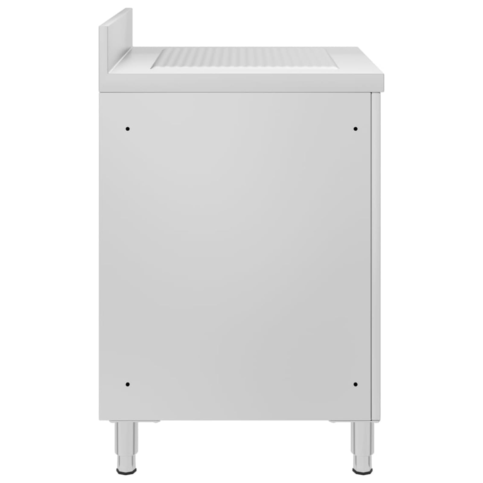 Gastro-Küchenschrank mit Abtropffläche Edelstahl Model147228
