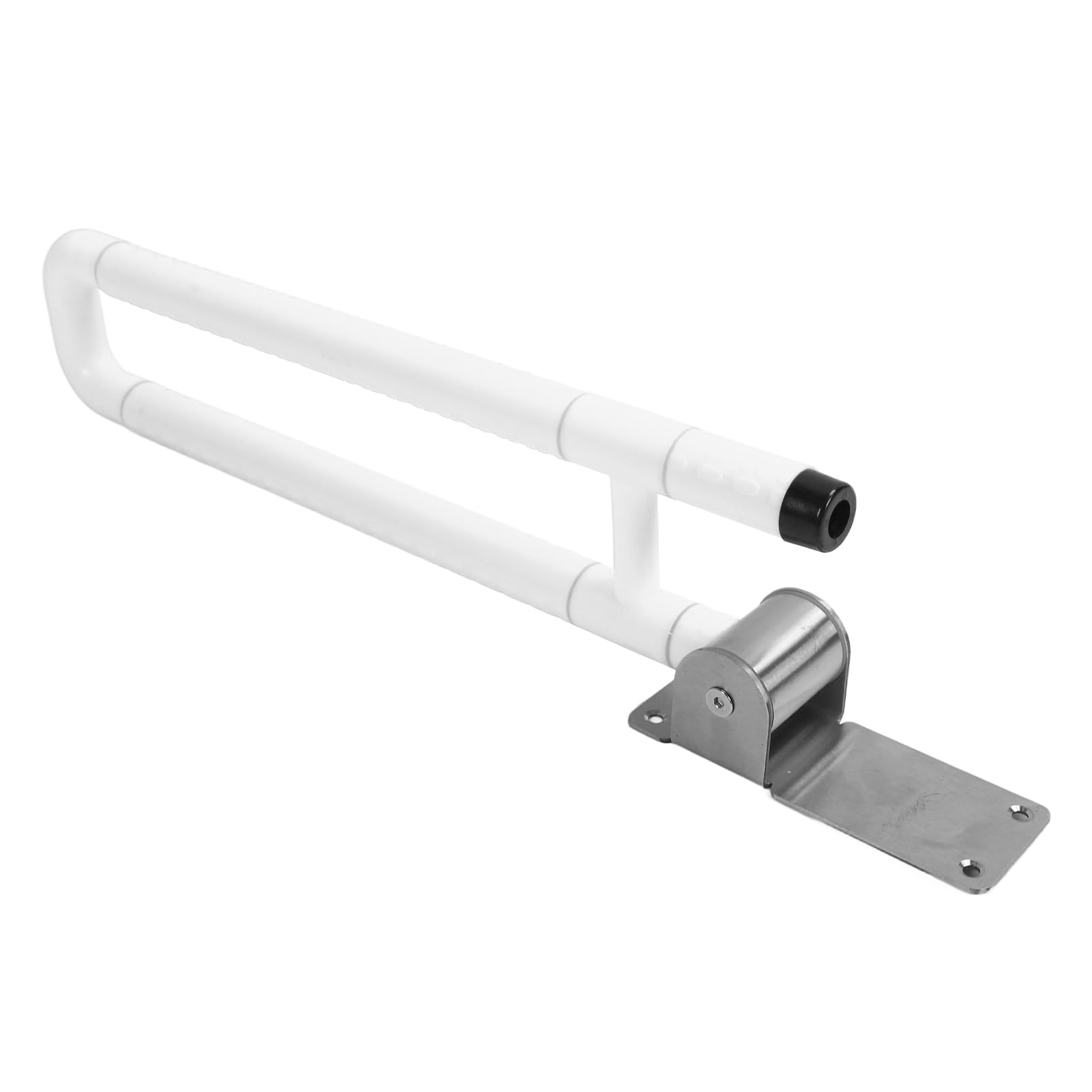 Naroote Składana Poręcz Toaletowa, Wspornik ze Stali Nierdzewnej (WHITE)