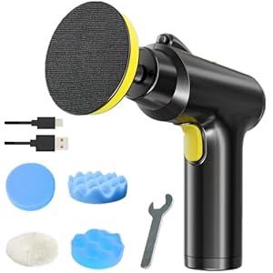 Mini-polijstmachine, draagbare draadloze auto-krasverwijderaar, polijstmachine, set voor waxen, polijsten en reiniging
