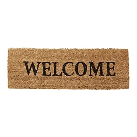 Relaxdays Coir Doormat with Anti-Slip Feature Cover