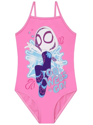 Marvel Girls Bathing Suit, Spidey and His Amazing Friends Girls Swimsuit, Superhero Kids Bathing Suit